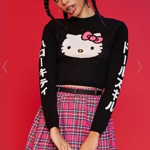 Dolls Kill Hello kitty Crop Sweater